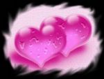 2 coeurs filants