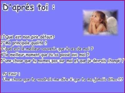 mes qualité mes defaut.............